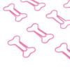 100Pcs Pink Paper Clips Bone Shaped Mini Paper Clips Paperclips  Paper Management