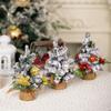 20cm Spray Snow Christmas Tree Mini Artificial Xmas Pine Tree  New Year Gift