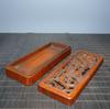 Chinese Antique Vintage Rosewood Jewelry Box Carved Dragon Loong Statue Box Art