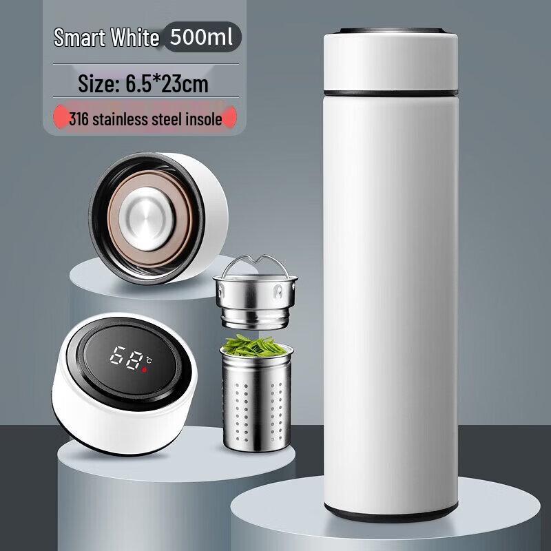 Qiwai Smart 316 Stainless Steel Tea Infuser Thermos