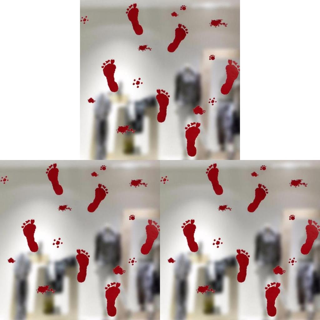Wall Bloodstained 2017 Stickers Halloween Horror Glass Stickers Decoration Blood