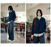 Women's High-Waisted Wide-Leg Jeans - 2025 Retro Hepburn Style for Autumn/Winter