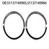 Headlight Trim Ring Left+Right For Mini Cooper R55 R56 2007-2015 Glossy Black
