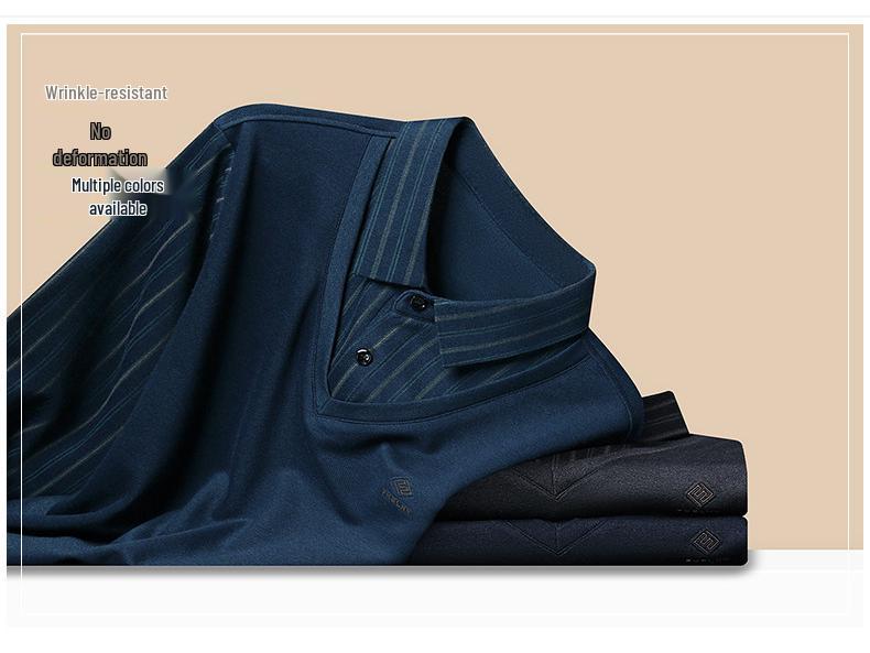 Men's Woodpecker Two-Piece Sweater Shirt, Plus Velvet, Thick Knitwear for Autumn/Winter.