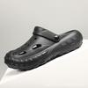 Hole shoes men's summer wear deodorant and non-slip bag head dual-purpose slippers soft-soled beach large-size slippers