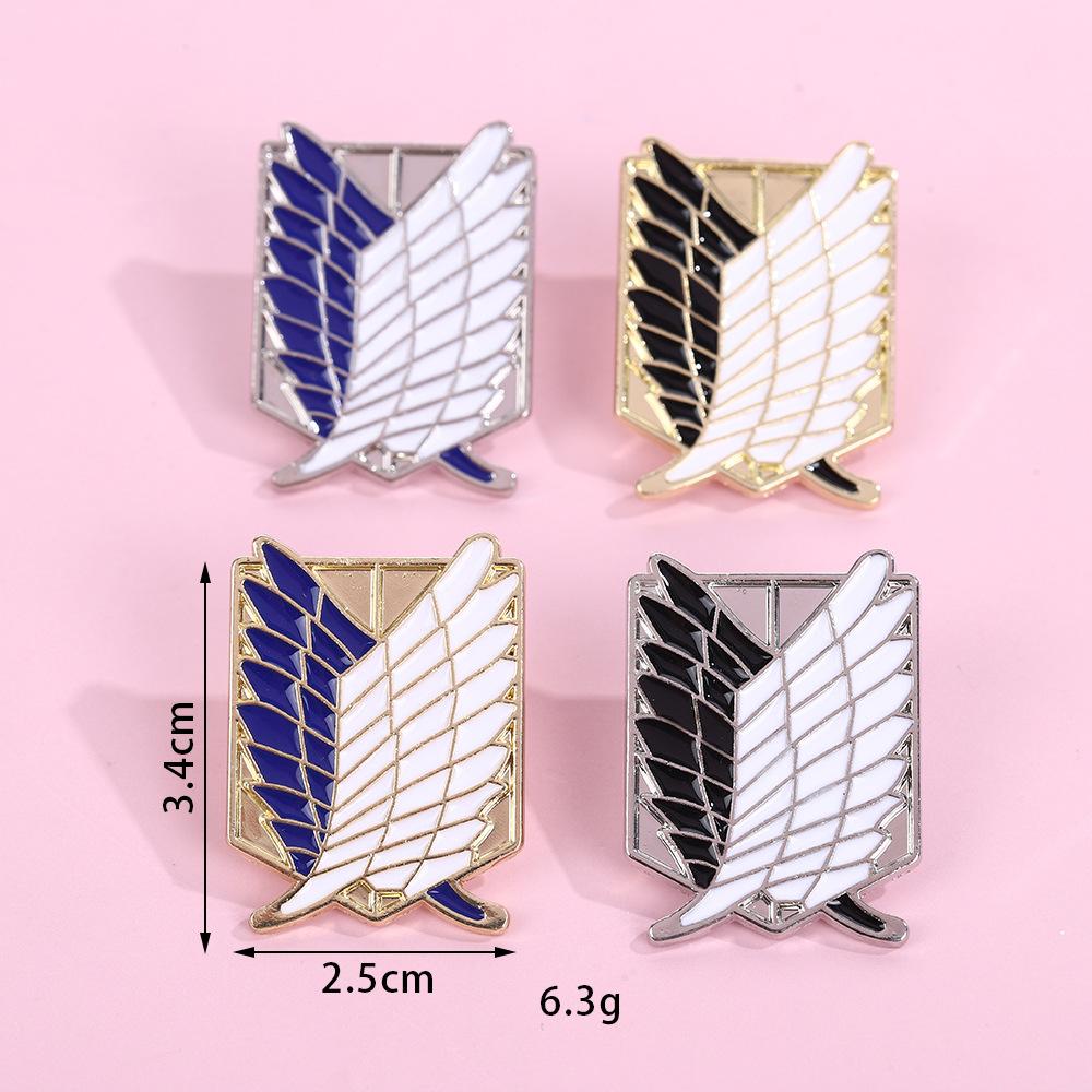 Geometric Letter Series Alloy Brooch Premium Light Luxury Niche Metal Badge Pin Jewelry