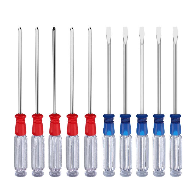 3mm Mini Screwdriver with Transparent Handle - Perfect for Mobile Phone & Computer Repairs, Phillips & Slotted Tips