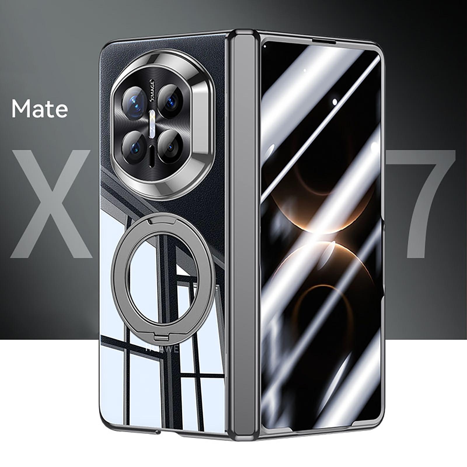 

Для телефону HuaWei Mate X7 Чохол, Розкішне гальванічне покриття, Прозорий та стійкий до плям, Захист з повітряними подушками, Ультратонкий та невидимий захисний чохол - Чорний чорний