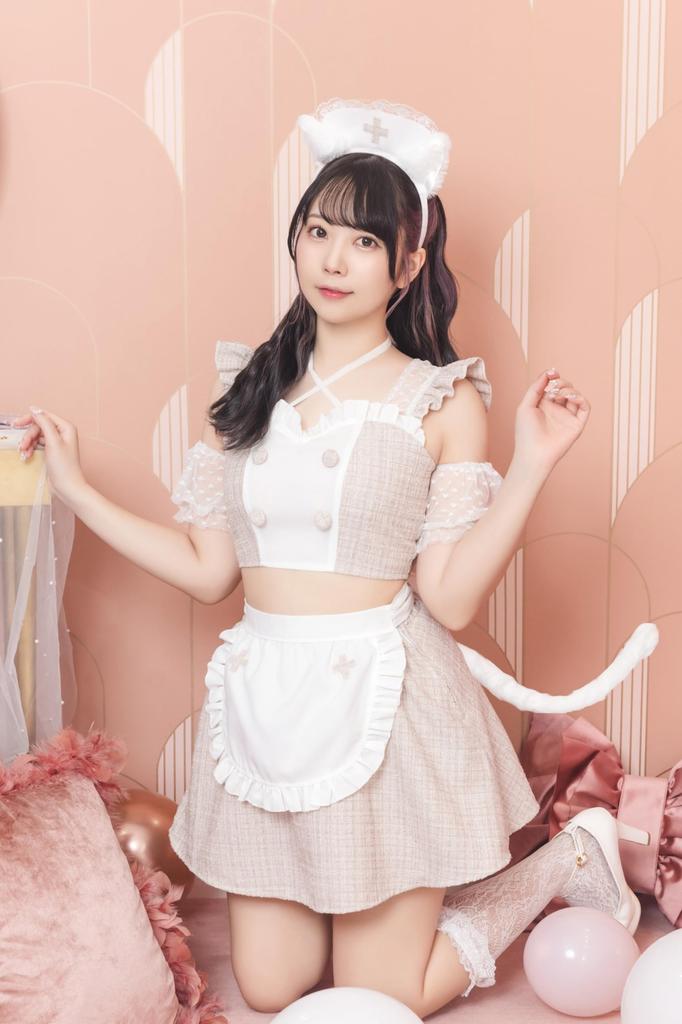 Lyrical Palette Cosplay Halloween Minette Nurse Maid Beige [Clear Stone] Women's