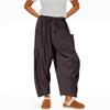 Women's Corduroy Pants Casual Loose Solid Color Wide Leg Wide Version With Pockets