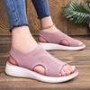 Women'S Shoes Summer Fashion Casual Beach Shoes Women'S Sleeve Flying Sandals Flat Bottom Hollow-Toed Roman Shoes