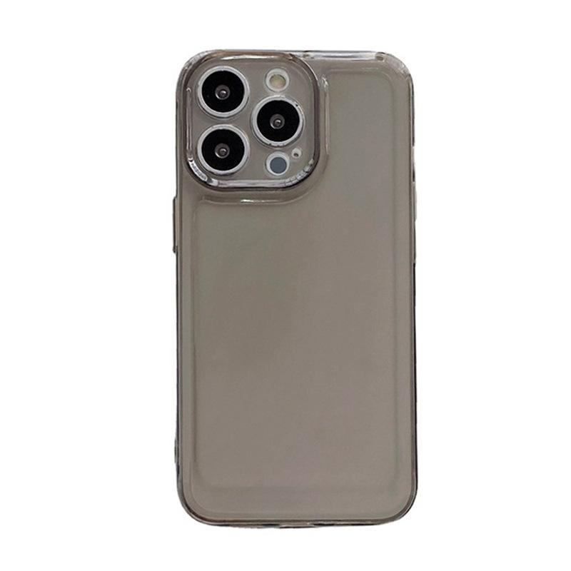 Applicable To Apple 14Pro Mobile Phone Case IPhone 16 Black Space Shell 12 Fine Hole 13 Soft Shell 15Max Protective Case