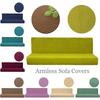 Wrinkle Resistant Stretch Sofa Slipcover Ideal For Full Folding Armless Sofas
