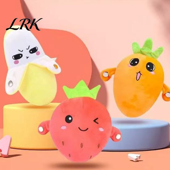 Bedtime Stuffed Animal Musical Banana Sensory Beat Plush Toy, Interactive Carrot & Strawberry for Double Player Parent-Child Bonding, Touch Sensitive