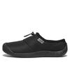 KEEN HOWSER III SLIDE Sneakers, Black Smooth Nylon, Size 26.0 Cm