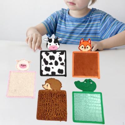 Texture Sensory Mat Children's Perception Pad Portable Interactive Learning Toy Animal Shape
