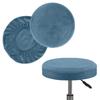 Soft Velvet Bar Round Stool Cover Thickened Elastic Round Chair Cover Washable Stretchable Stool Cushion Cover