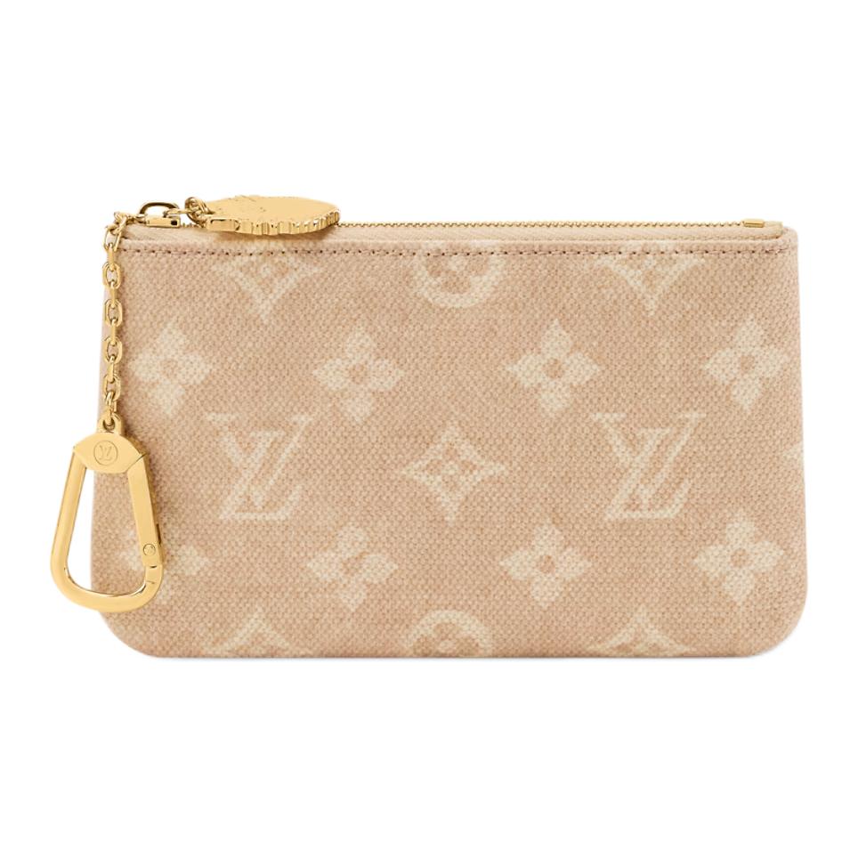 Louis Vuitton Key Pouch S Meowgram Canvas Women Wallets Cream M25758