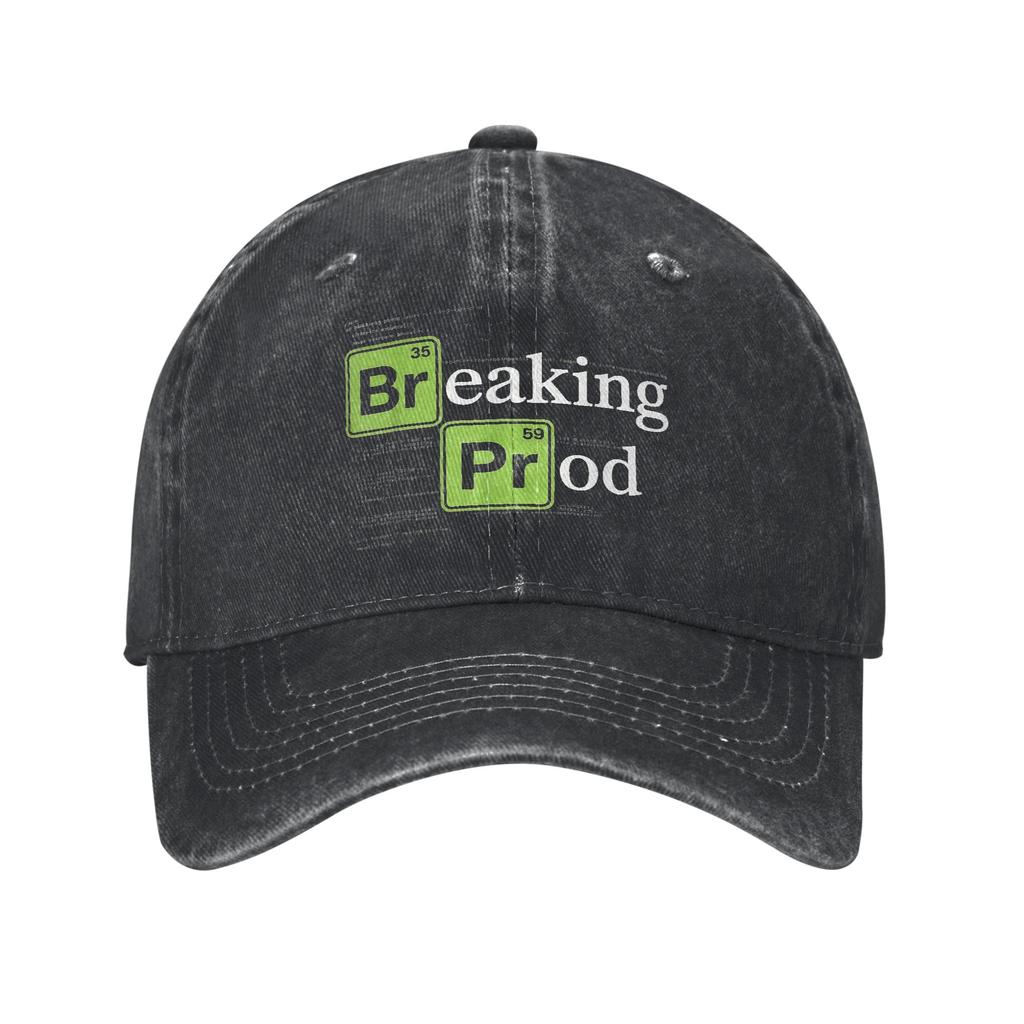 Breaking Prod Funny Devops Software Engineer Developers IT Sun Baseball Cap WomenUnisex Hats Spring y2k Breathable Baseball Caps