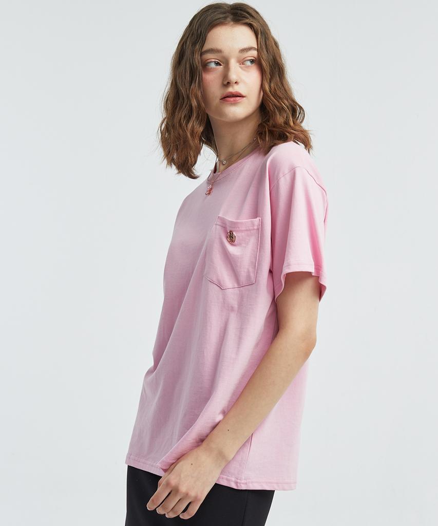 MANAVIS7 Pocket Round T-Shirt [Pink]