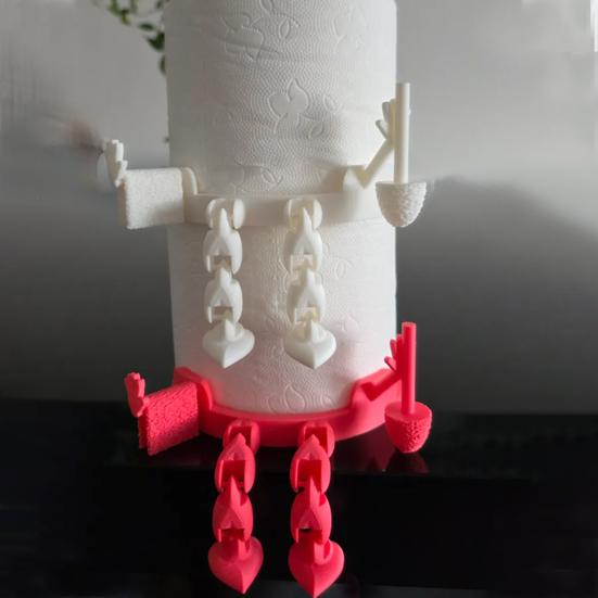 Dangling Leg Cartoon Toilet Paper Roll Holder Toilet Paper Dispenser 3D Printing Tissue Stand Bathroom Living Room Decor