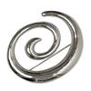 Lightweight Alloy Vortex Shaped Brooch Elegant Lapel Pin Eye Catching Vortex Shaped Brooch Pin for Daily Wear Parties