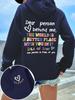 2026 Lieber Mensch hinter mir Hoodie Damen Farbige Buchstaben Warmes Fleece Damen Kapuzenpullover Pelzfutter Frühling Herbst Kapuzenpullover Y2K Lässige Oberteile