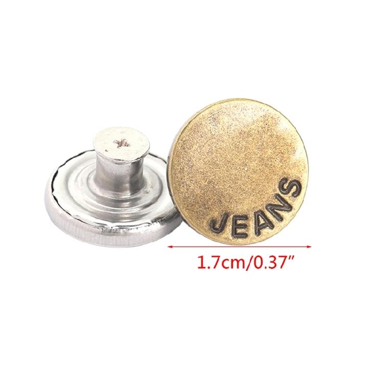 20 ks Knoflíky na zacvaknutí Okamžité knoflíky na džíny pro kalhoty Opakovaně použitelný klip na zúžení džín