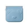 Solid Color Self-closing Lipstick Bag Cartoon Animal Mini Square Makeup Bag  Outdoor