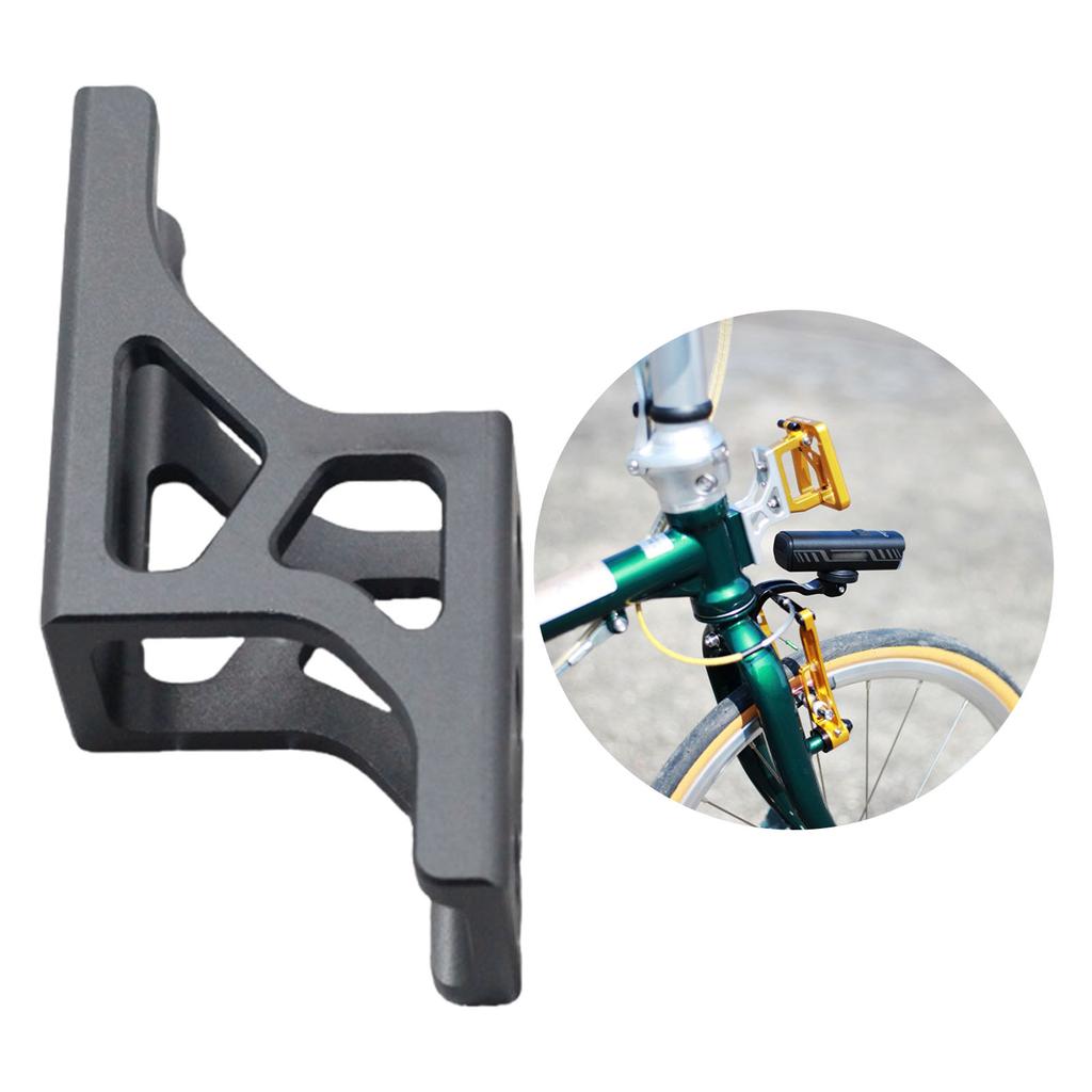 Nose Front Shelf Carriers Block Brackets Adapter Bike Bag Holder Adapter Folding Bike Nose Light Converter
