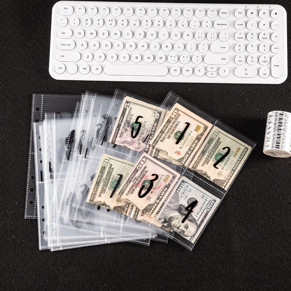

100 Days Binder Inner Page A5 Notebook Money Organizer Portable Budget Binder Stickers
