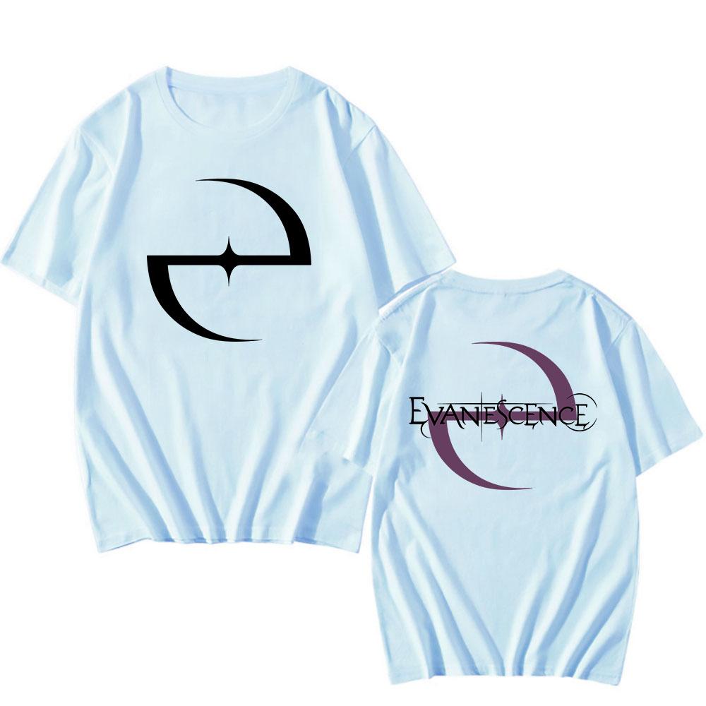 EVANESCENCE Amy Face Tee Rock Band Fashion Hip Hop T-shirt Unisex Streetwear Short Sleeve Cotton Men/Women T Shirt Clothing