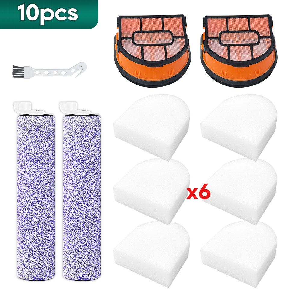 Compatible for Shark WD201/ WD201C / WD100 / WD101 / WD200 / AW201 / AW302 HydroVac Vacuum Accessories Roller Brush Filter