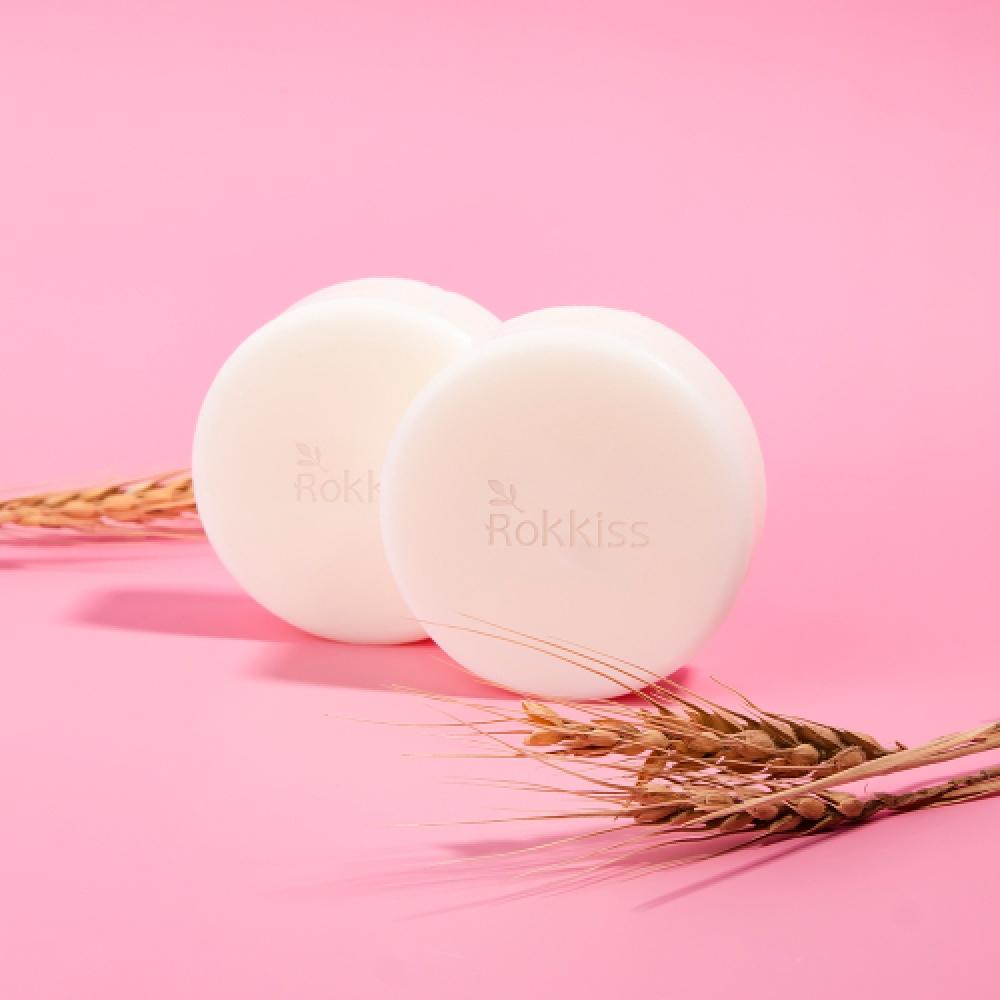 Rokkiss White Rice Bran Soap 100g 1ea