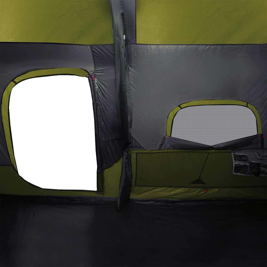 Family Tent for 9 People Green Quick Release Waterproof