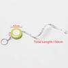 150cm/60 Inch Mini Candy Color Tape Measure Keychain Soft Ruler Portable Retractable Tape Measure High Quality Measuring Tools