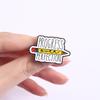 Pencil Enamel Pins Progress Over Perfection Brooches Teacher Quotes Lapel Badges Jewelry Gift for Teachers Friends