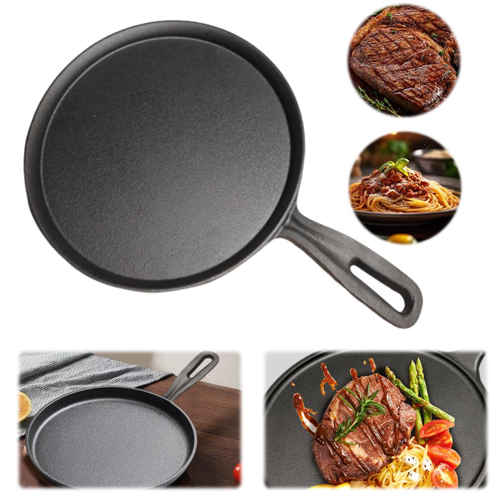 

28cm Cast Iron Egg Frying Pan Non-stick Steak Skillet Cooking Pots Household Frying Pan Pot for Gas Induction Cooker Universal China Mainland