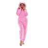 Keanu Womens/Ladies Bunny Ears Fleece Hooded Jumpsuit