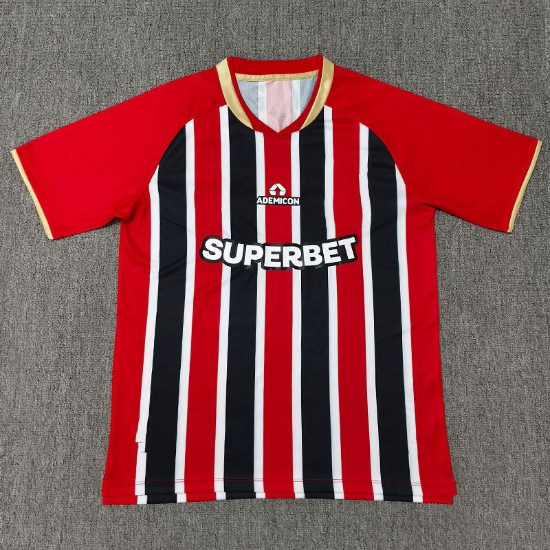 

2526 Fan Edition Rigoni Sao Paulo Jersey Football Uniform S красный