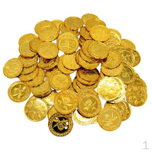 100-pack/parti Plast för Barnkalas Presentmynt 4 cm