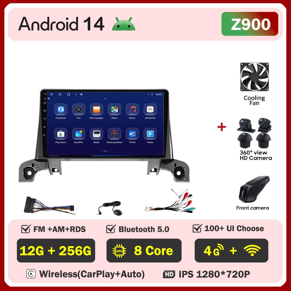 Car Radio Android 14 For Peugeot5008 4008 3008 2017-2020 Intelligent Car Systems Touch Screen GPS Navigation No 2din DVD  RDS