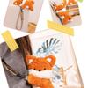 Plush Foxes Shoulder Bag Soft Crossbody Bag Girls Cartoon Backpack Lovely Animal School Bag Coin Purse for Winter