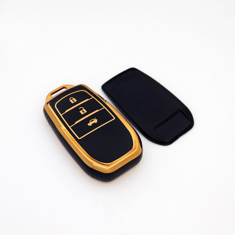 Tpu Car Key Case For Toyota Corolla Se Camry 50 55 Tlc200 Yaris Land Cruiser Prado150 Rav4 Venza Sienna 2/3/4 Buttons Key Chains