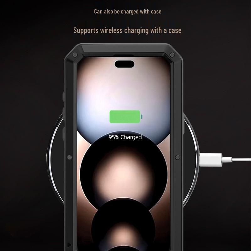 Husă Metalică Robustă pentru iPhone 17 Pro Max: Protecție Impermeabilă, Rezistentă la Praf și la Căderi