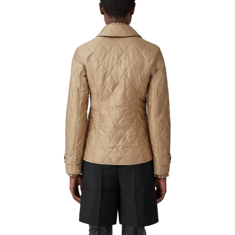 Burberry Jacket Slim Fit Women's Khaki Beige 80498681