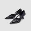 Pointed high heels women's outer wear 2025 spring and summer new fashion multi-button fashionable temperament single shoes thin heel hollow sandals