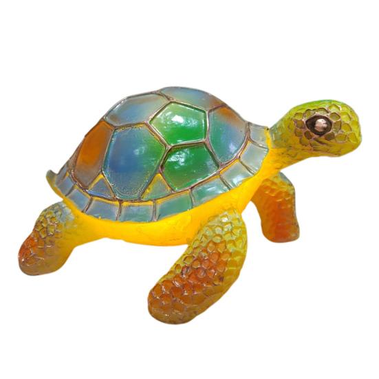 Stained Glass Animal Table Lamp Battery Operated Vintage Animal Night Light Home Office Bedroom Kids Room Bedside Desk Lamp