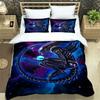 Set Biancheria da Letto Alieno Stampa 3D, Copripiumino Piumone Set Letto Coperta Trapuntata Federa, Taglia King Queen Twin Bambini Ragazze Adulti