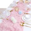 Bali Crinkle Cheesecloth Table Runner - Bohemian Style Wedding & Party Decor